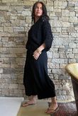  Indra Crochet Bolero Cardigan Black